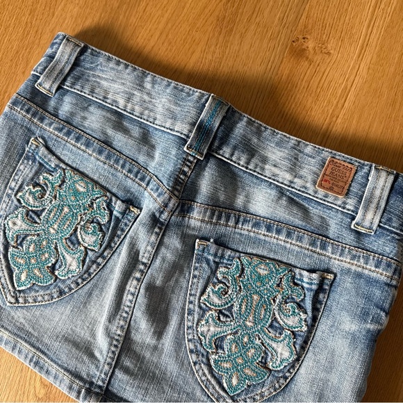 Vintage Guess Jeans Denim Mini Skirt - Picture 1 of 5